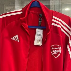 Adidas Arsenal Red and White Jacket